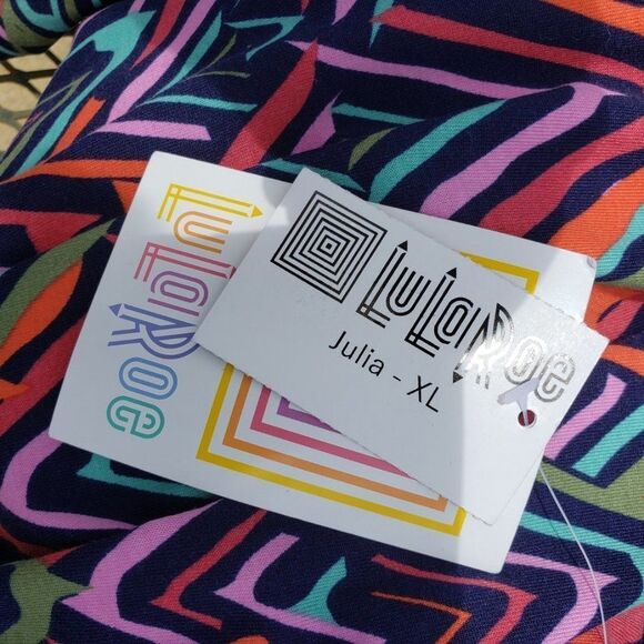 Lularoe Julia Multicolored dress  - NWT - Picture 6 of 8